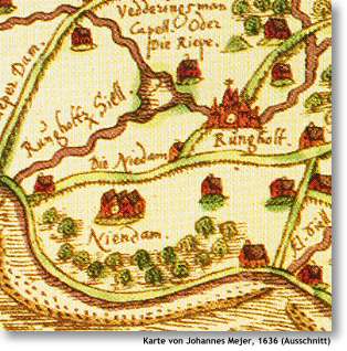 Karte, Johannes Mejer, 1636