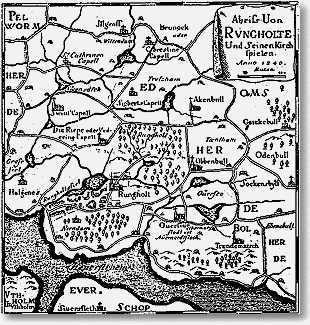 Karte, Johannes Mejer, 1652
