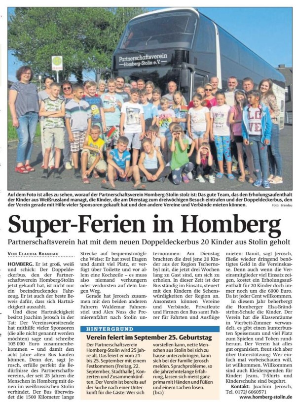 Super-Ferien in Homberg