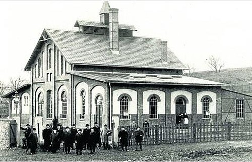 Altes Gaswerk im Davidsweg, historische Aufnahme